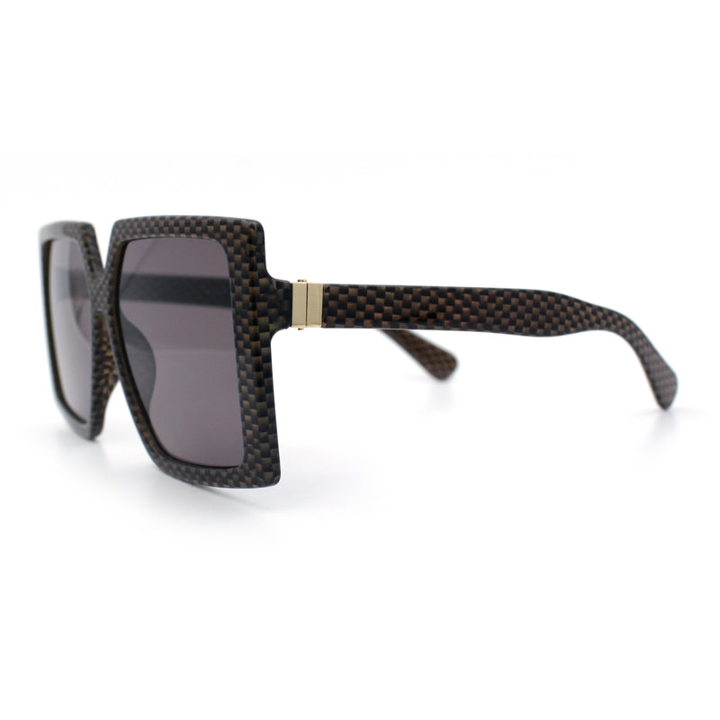 Womens Oversized Rectangular Butterfly Luxury Chic Plastic Sunglasses