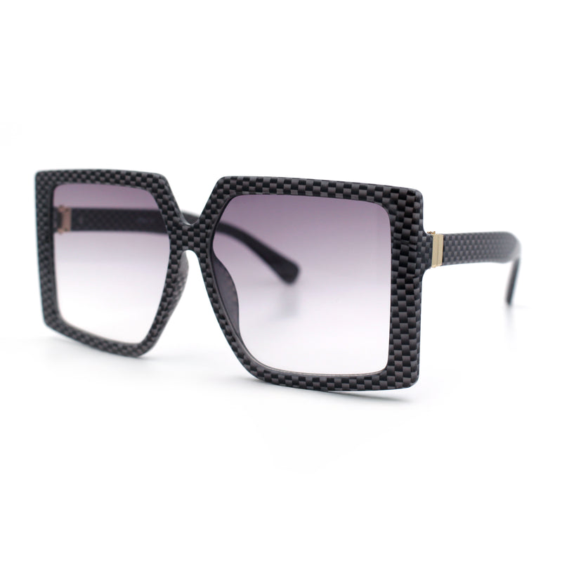 Womens Oversized Rectangular Butterfly Luxury Chic Plastic Sunglasses