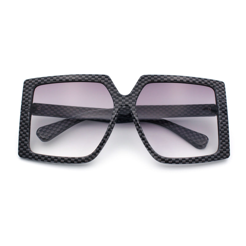 Womens Oversized Rectangular Butterfly Luxury Chic Plastic Sunglasses