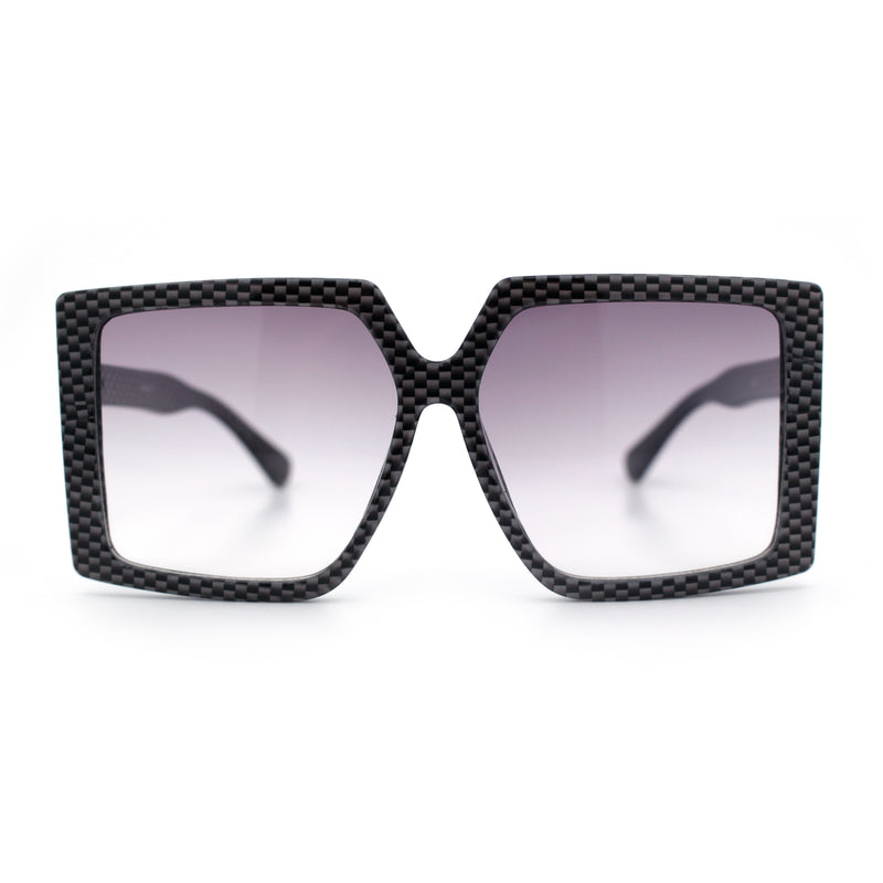 Womens Oversized Rectangular Butterfly Luxury Chic Plastic Sunglasses