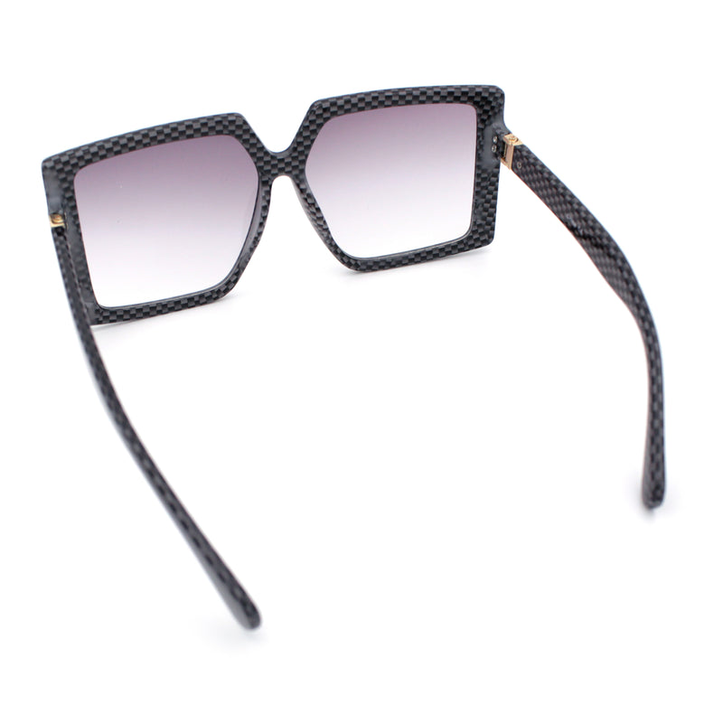 Womens Oversized Rectangular Butterfly Luxury Chic Plastic Sunglasses