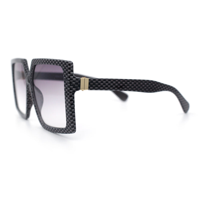 Womens Oversized Rectangular Butterfly Luxury Chic Plastic Sunglasses