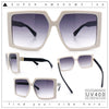 Womens Oversized Rectangular Butterfly Luxury Chic Plastic Sunglasses
