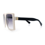 Womens Oversized Rectangular Butterfly Luxury Chic Plastic Sunglasses