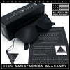 All Black Matte Inset Lens Trendy Hipster Horn Rim Plastic Sunglasses