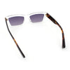 Hipster Dad Fashion Narrow Rectangle Thick Plastic Horn Rim Sunglasses