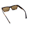 Hipster Dad Fashion Narrow Rectangle Thick Plastic Horn Rim Sunglasses