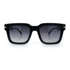 Gentlemanly Retro Thick Horn Rim Oversized Plastic Fashion Sunglasses