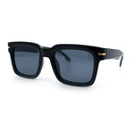Gentlemanly Retro Thick Horn Rim Oversized Plastic Fashion Sunglasses