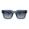 Gentlemanly Retro Thick Horn Rim Oversized Plastic Fashion Sunglasses