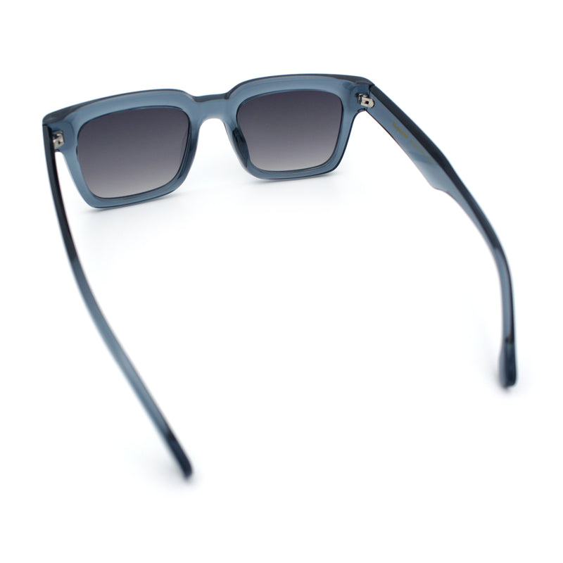 Gentlemanly Retro Thick Horn Rim Oversized Plastic Fashion Sunglasses