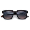 Gentlemanly Retro Thick Horn Rim Oversized Plastic Fashion Sunglasses