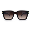 Gentlemanly Retro Thick Horn Rim Oversized Plastic Fashion Sunglasses