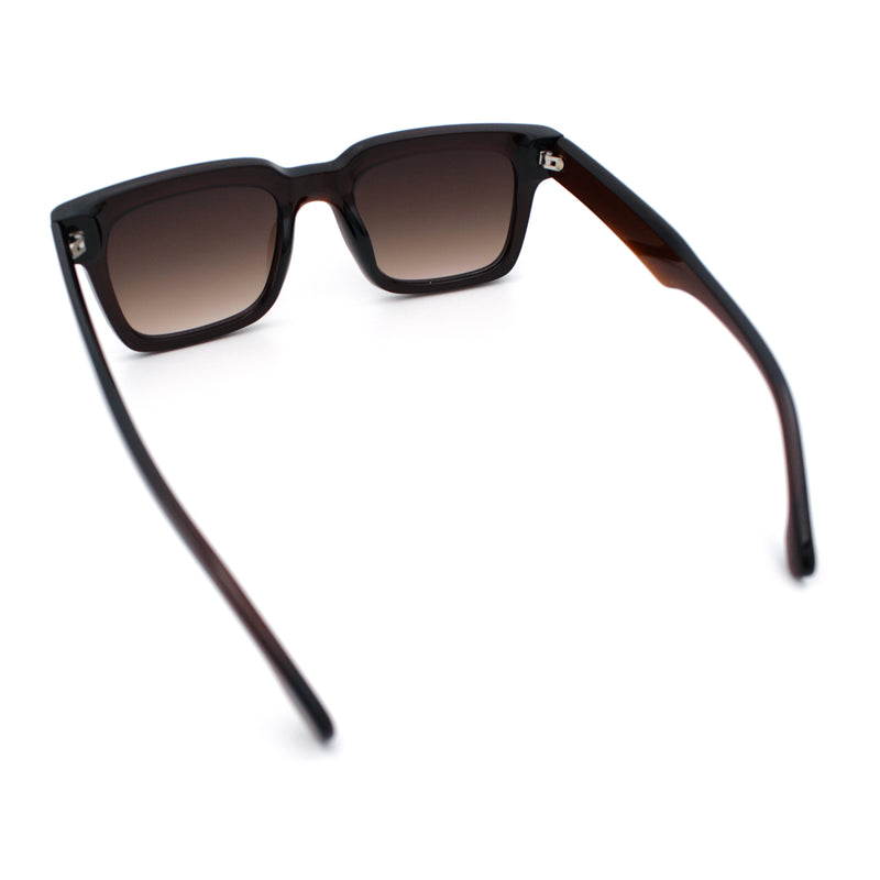 Gentlemanly Retro Thick Horn Rim Oversized Plastic Fashion Sunglasses