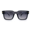 Gentlemanly Retro Thick Horn Rim Oversized Plastic Fashion Sunglasses