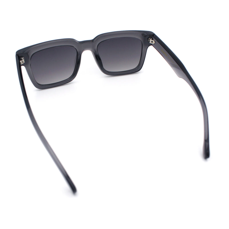 Gentlemanly Retro Thick Horn Rim Oversized Plastic Fashion Sunglasses