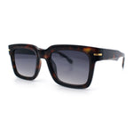 Gentlemanly Retro Thick Horn Rim Oversized Plastic Fashion Sunglasses