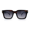 Gentlemanly Retro Thick Horn Rim Oversized Plastic Fashion Sunglasses