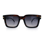 Gentlemanly Retro Thick Horn Rim Oversized Plastic Fashion Sunglasses