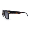 Gentlemanly Retro Thick Horn Rim Oversized Plastic Fashion Sunglasses