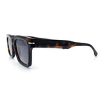 Gentlemanly Retro Thick Horn Rim Oversized Plastic Fashion Sunglasses