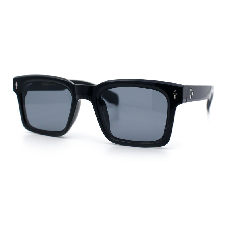 Mens Classy Gentlemanly Retro Thick Horn Rim Plastic Sunglasses