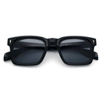 Mens Classy Gentlemanly Retro Thick Horn Rim Plastic Sunglasses