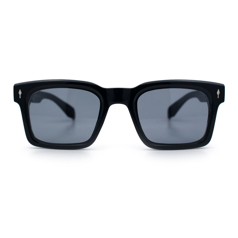 Mens Classy Gentlemanly Retro Thick Horn Rim Plastic Sunglasses