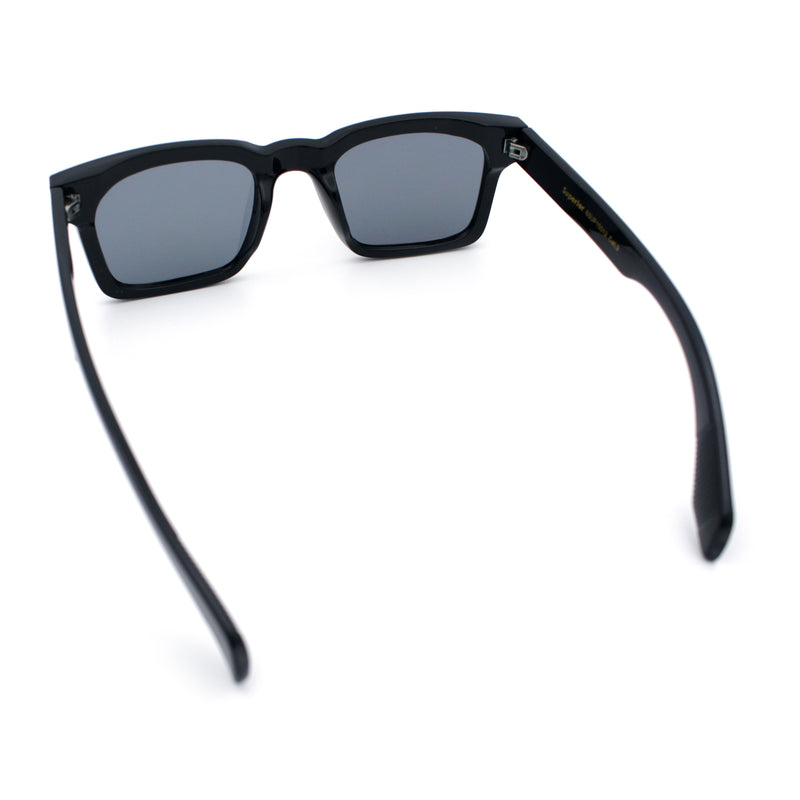 Mens Classy Gentlemanly Retro Thick Horn Rim Plastic Sunglasses