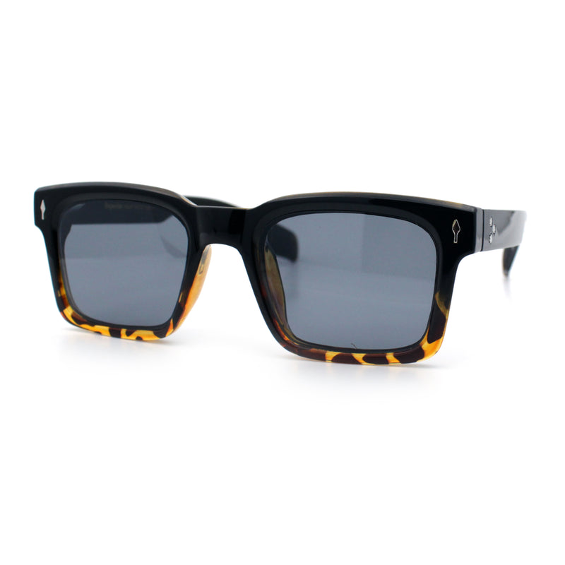 Mens Classy Gentlemanly Retro Thick Horn Rim Plastic Sunglasses