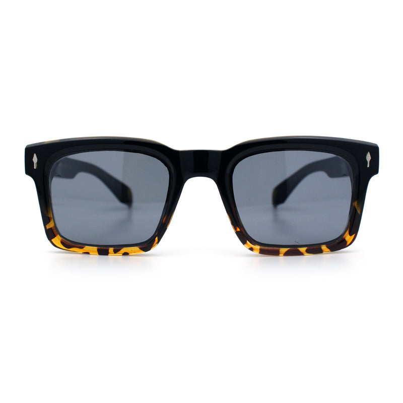 Mens Classy Gentlemanly Retro Thick Horn Rim Plastic Sunglasses