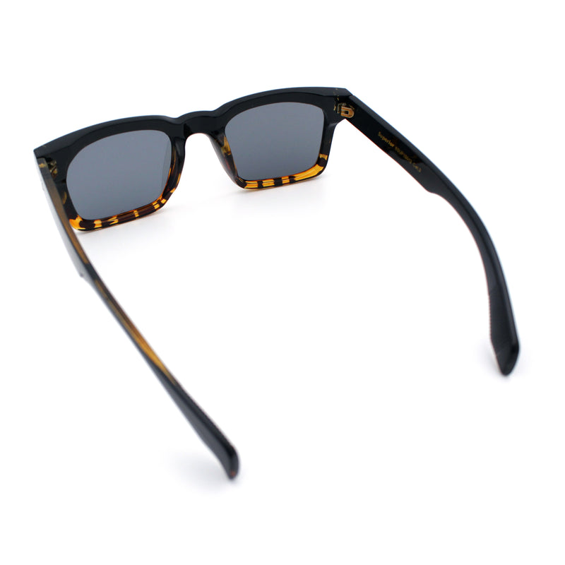 Mens Classy Gentlemanly Retro Thick Horn Rim Plastic Sunglasses