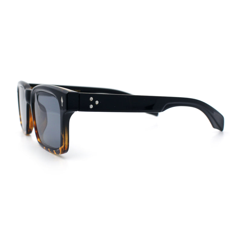 Mens Classy Gentlemanly Retro Thick Horn Rim Plastic Sunglasses