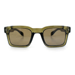 Mens Classy Gentlemanly Retro Thick Horn Rim Plastic Sunglasses