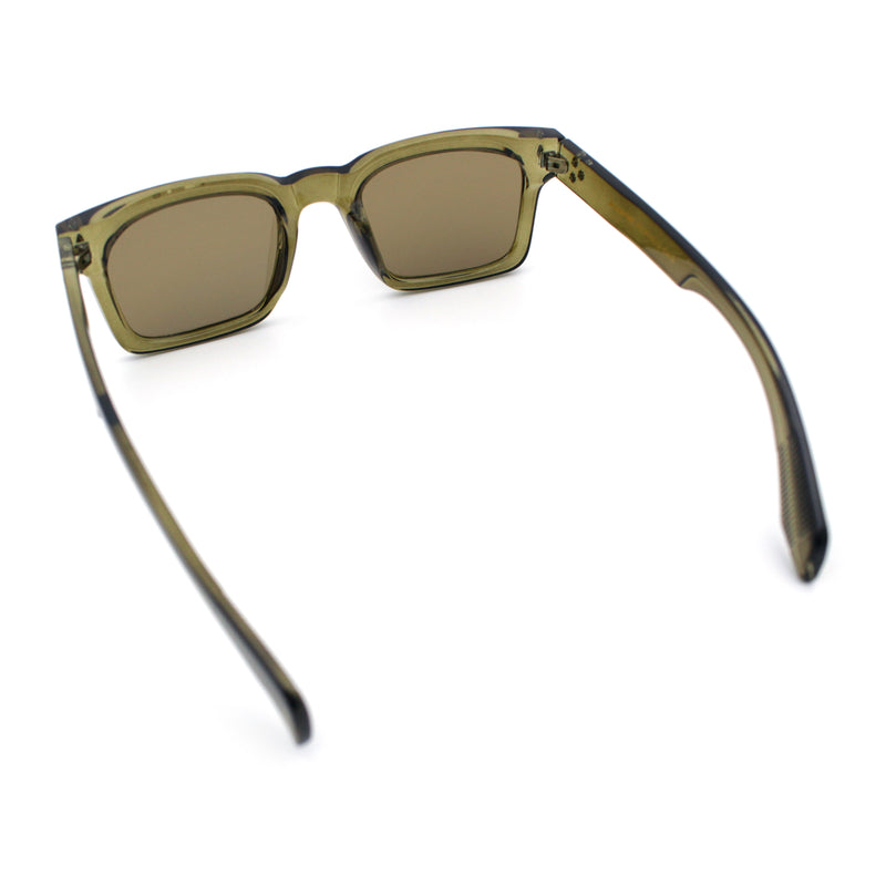 Mens Classy Gentlemanly Retro Thick Horn Rim Plastic Sunglasses