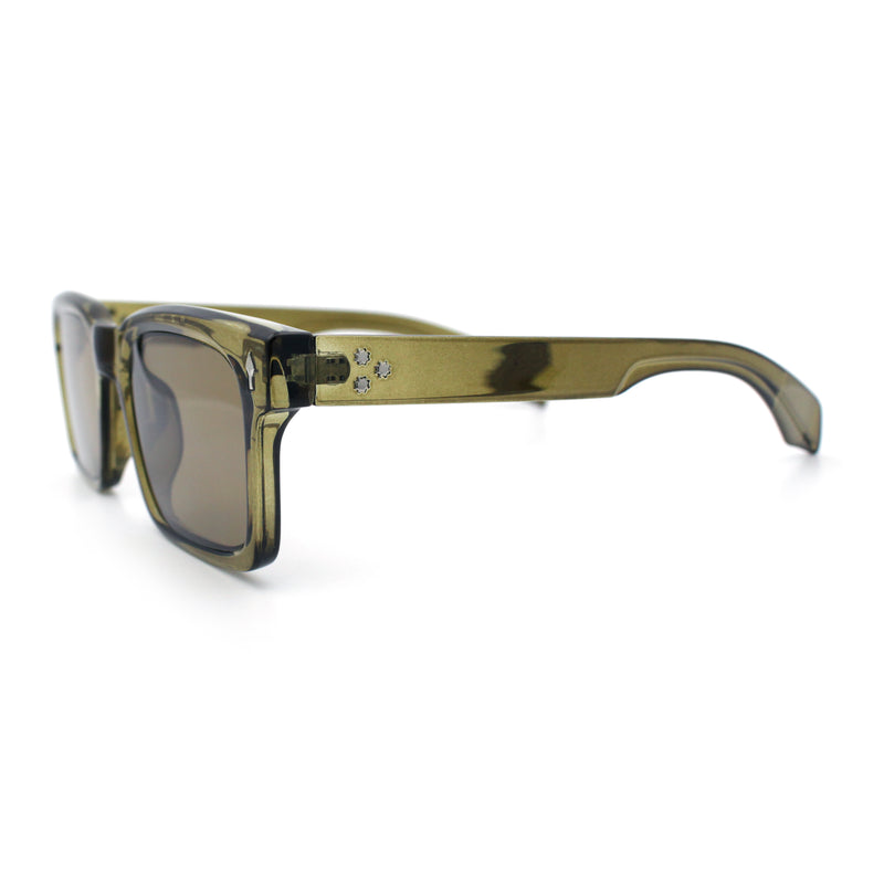 Mens Classy Gentlemanly Retro Thick Horn Rim Plastic Sunglasses