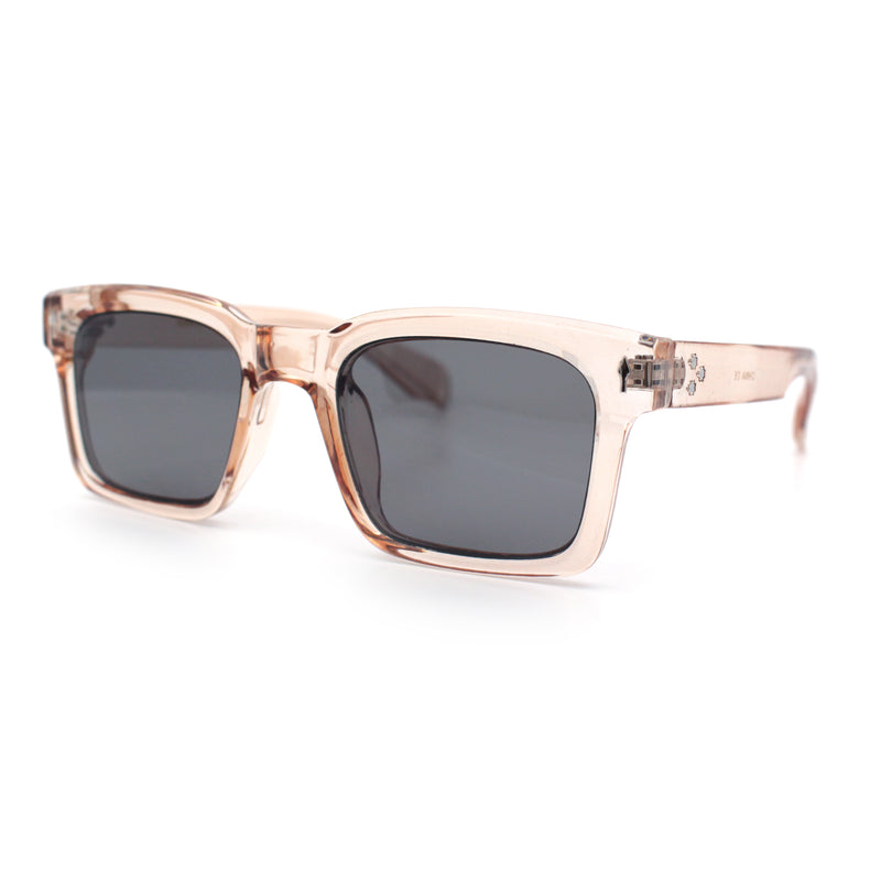 Mens Classy Gentlemanly Retro Thick Horn Rim Plastic Sunglasses