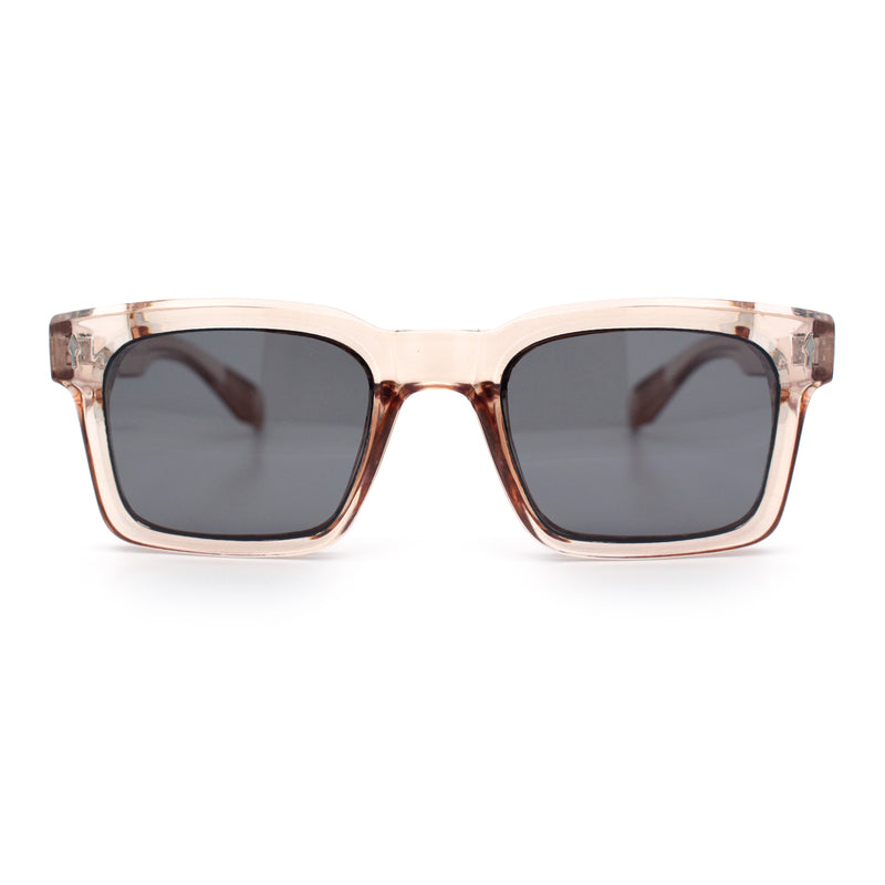 Mens Classy Gentlemanly Retro Thick Horn Rim Plastic Sunglasses