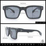 Mens Classy Gentlemanly Retro Thick Horn Rim Plastic Sunglasses
