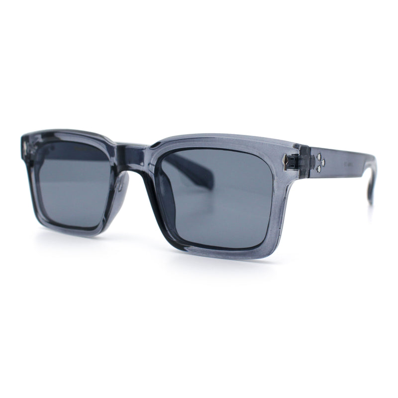 Mens Classy Gentlemanly Retro Thick Horn Rim Plastic Sunglasses