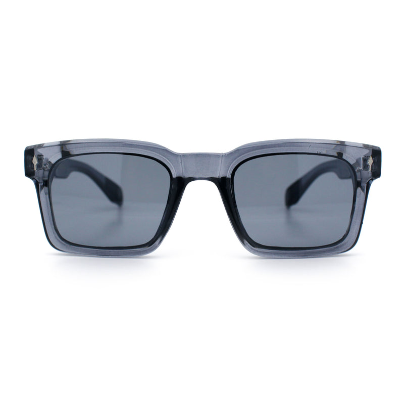Mens Classy Gentlemanly Retro Thick Horn Rim Plastic Sunglasses