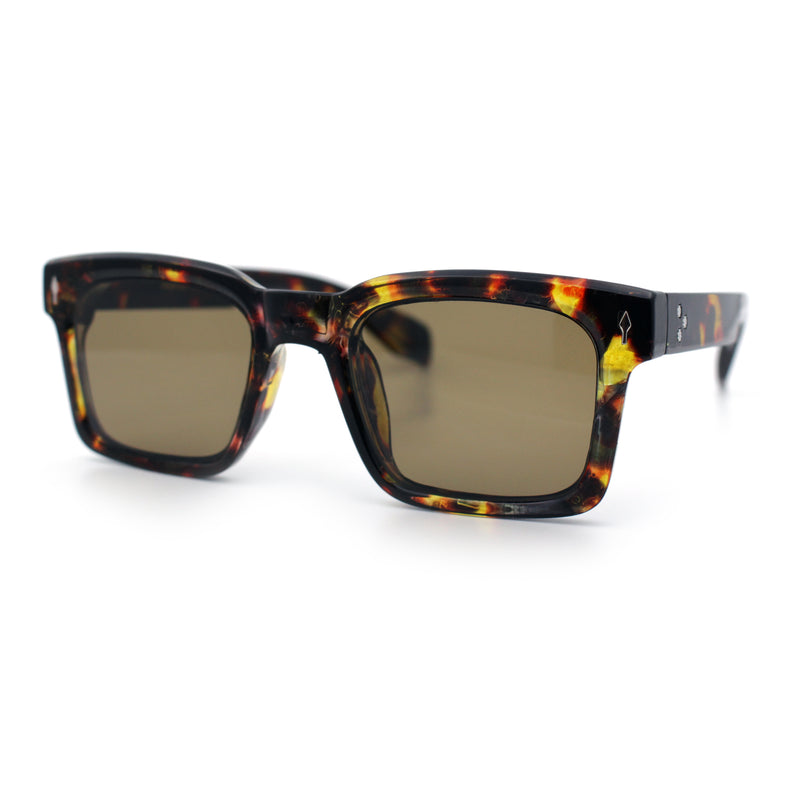 Mens Classy Gentlemanly Retro Thick Horn Rim Plastic Sunglasses