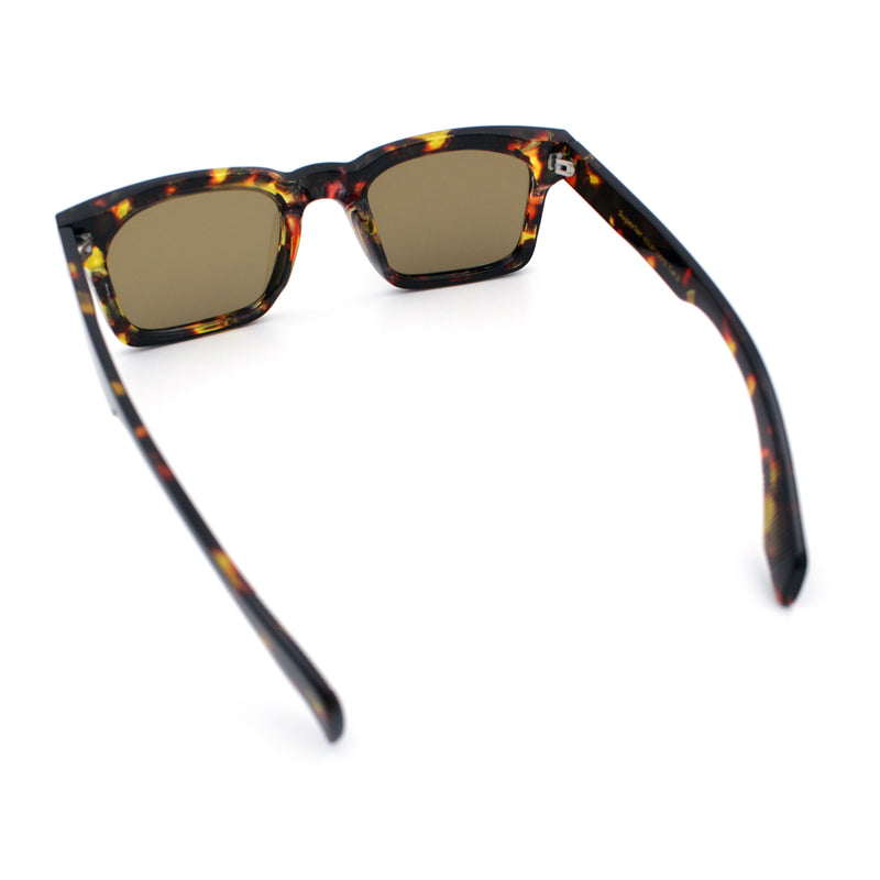 Mens Classy Gentlemanly Retro Thick Horn Rim Plastic Sunglasses