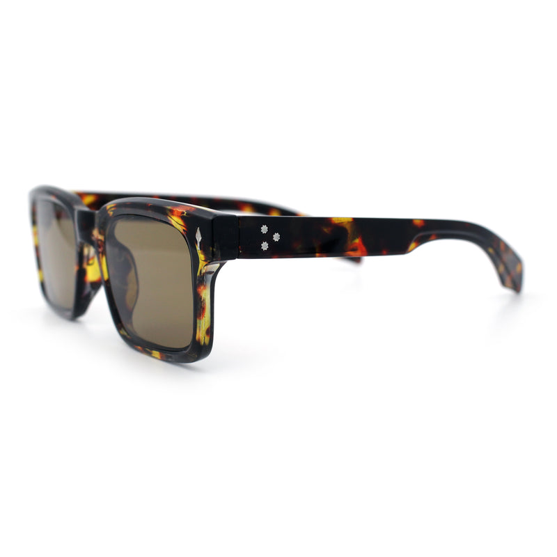 Mens Classy Gentlemanly Retro Thick Horn Rim Plastic Sunglasses