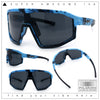 Xloop Matte Camouflage Oversized Shield Sport Wrap Plastic MTB Sunglasses
