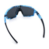 Xloop Matte Camouflage Oversized Shield Sport Wrap Plastic MTB Sunglasses