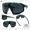 Xloop Matte Camouflage Oversized Shield Sport Wrap Plastic MTB Sunglasses