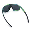 Xloop Matte Camouflage Oversized Shield Sport Wrap Plastic MTB Sunglasses