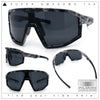 Xloop Matte Camouflage Oversized Shield Sport Wrap Plastic MTB Sunglasses