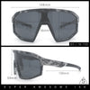 Xloop Matte Camouflage Oversized Shield Sport Wrap Plastic MTB Sunglasses